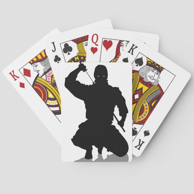 Jeu De Cartes Ninja avec épée (dos)