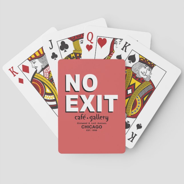 Jeu De Cartes No Exit Café, Gallery, Chicago - Jouer aux cartes (dos)