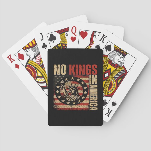 Jeu De Cartes No Kings In America Patriotic Grunge Classic Vinta (dos)