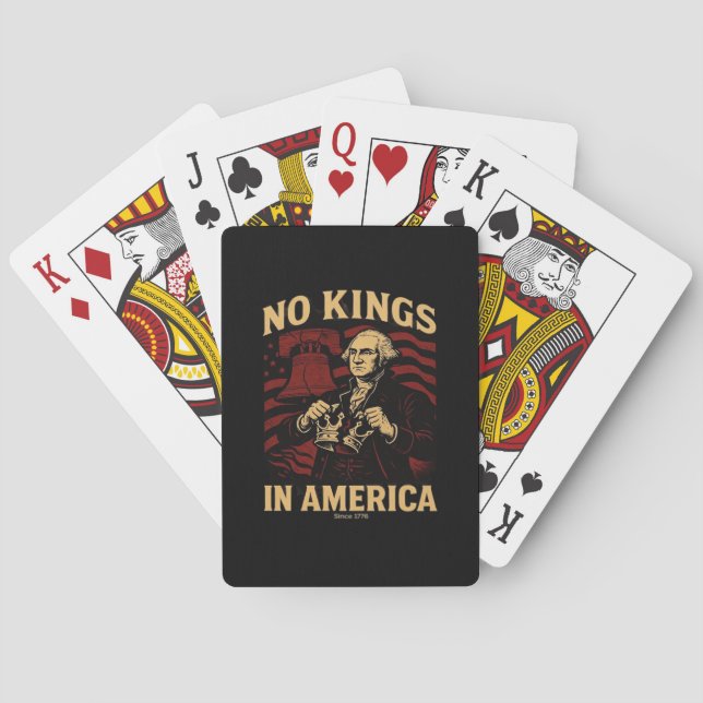 Jeu De Cartes No Kings In America Since 1776 Anti-Donald Trumpp (dos)