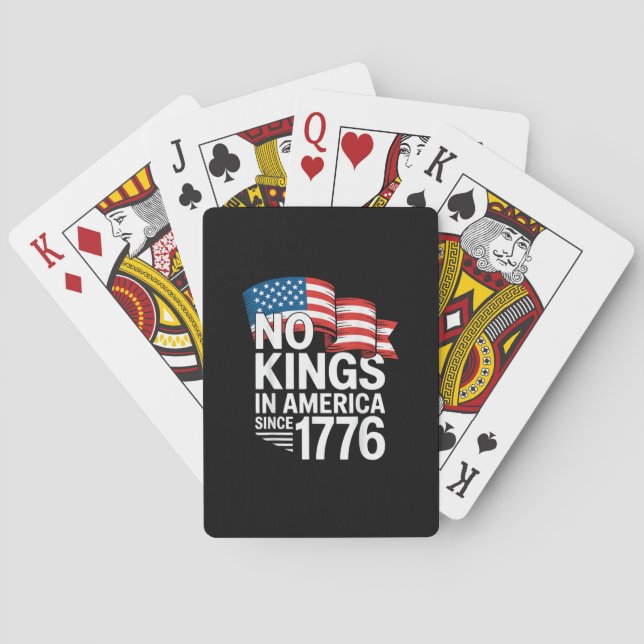 Jeu De Cartes No Kings In America Since 1776 Protest Creative St (dos)