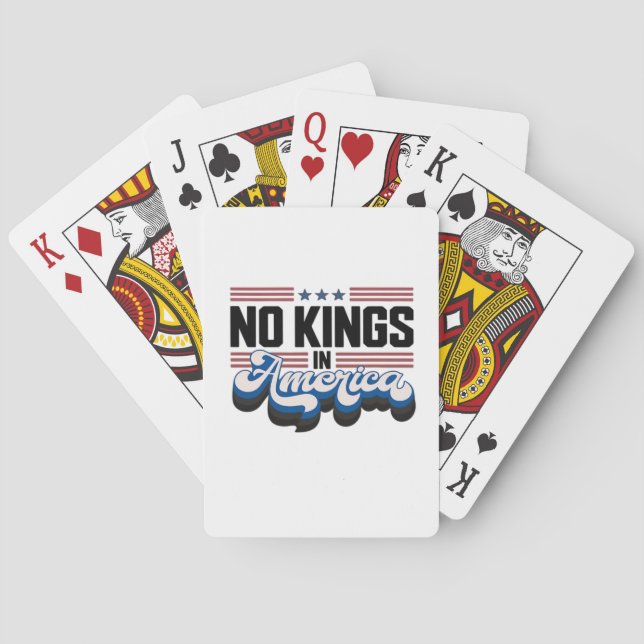 Jeu De Cartes No Kings In America USA Retro Classic (dos)