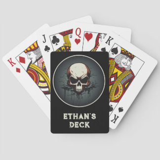 Jeu De Cartes Nocturnal Drip Skull Artwork