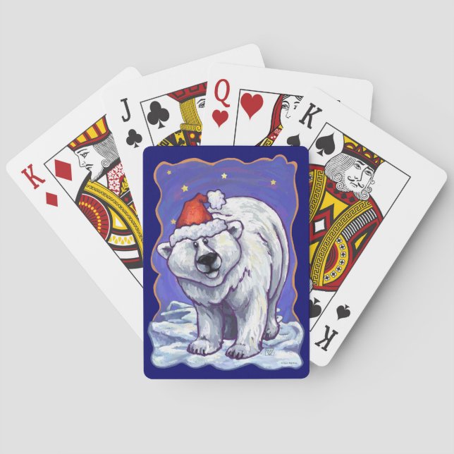 Jeu De Cartes Noël à l'ours polaire (dos)