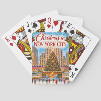 Jeu De Cartes Noël à New York Vintage Fêtes