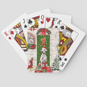 Jeu De Cartes Noël de chien dalmate