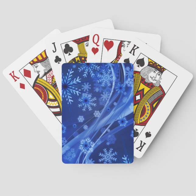 Jeu De Cartes Noël des Flèches de neige en hiver (dos)