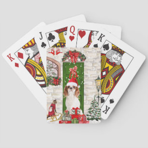 Jeu De Cartes Noël du chien Cavalier King
