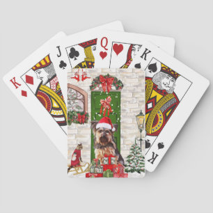 Jeu De Cartes Noël du chien Yorkie