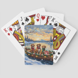 Jeu De Cartes Noël en bateau Vizsla pour les Fêtes