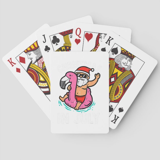 Jeu De Cartes Noël En Juillet Pas De Cookies Juste Des Cocktails (dos)