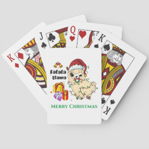 Jeu De Cartes Noël Llama Jouer aux cartes