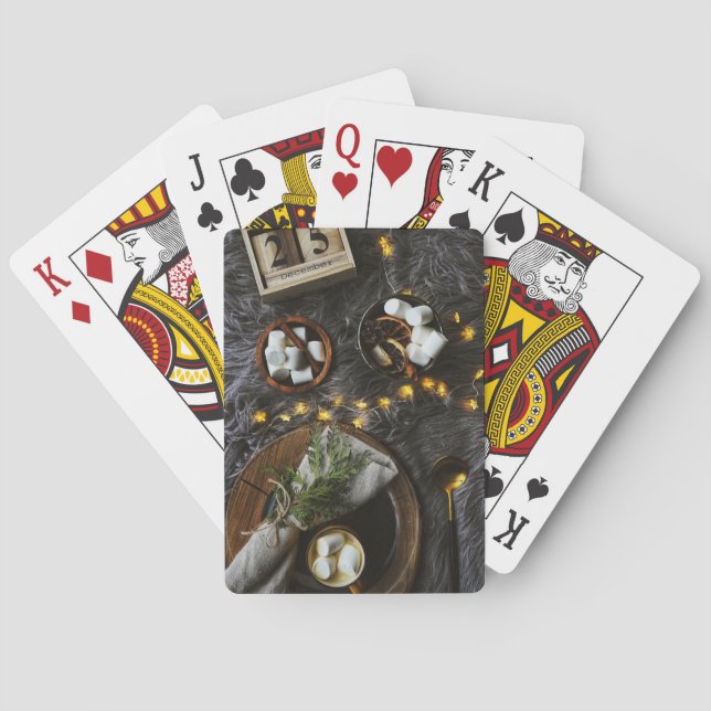 Jeu De Cartes Noël Matin Chocolat chaud & Marshmallows (dos)