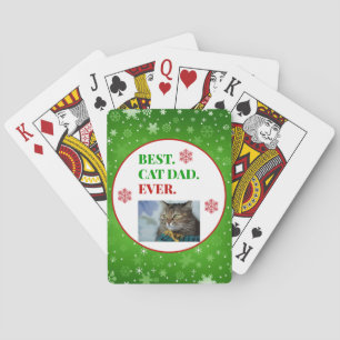 Jeu De Cartes Noël Meilleur Chat Papa Jamais Photo