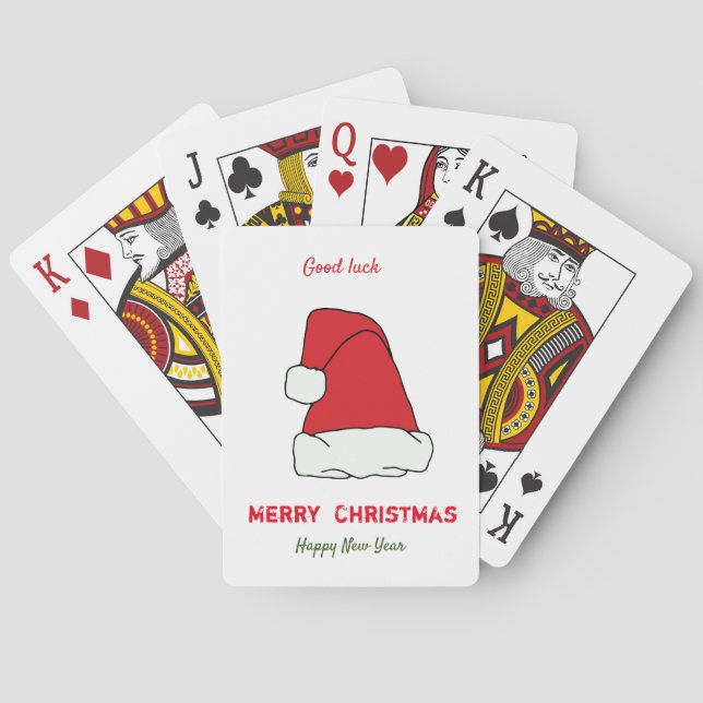 Jeu De Cartes Noël minimaliste et le Nouvel An heureux (dos)