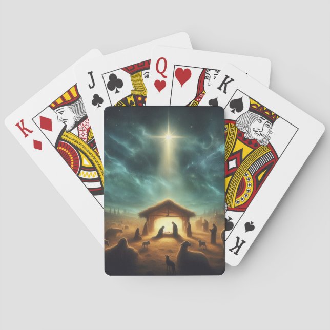 Jeu De Cartes Noël/Nativité/Jésus (dos)