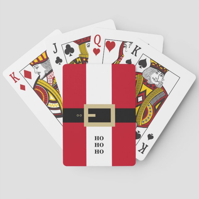 Jeu De Cartes Noël personnalisé du Père Noël (dos)