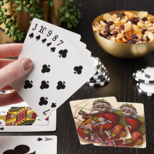 Jeu De Cartes Noël Vintage, Jouets de tuyaux du Père Noël victor