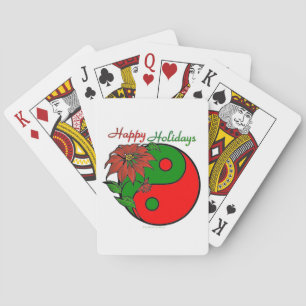 Jeu De Cartes Noël Yin Yang Poinsettia