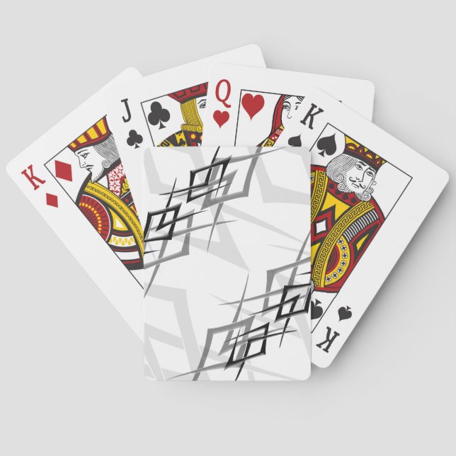 Jeu De Cartes Noir sur blanc "Thorn" Jouer cartes (dos)