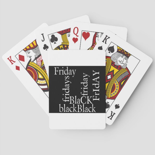 Jeu De Cartes Noir Vendredi (dos)