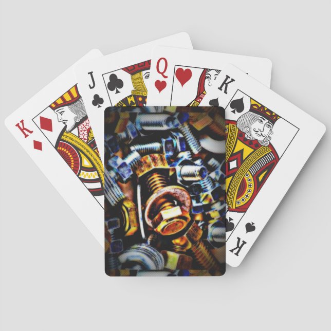 Jeu De Cartes Noix et boulons Pop Art (dos)