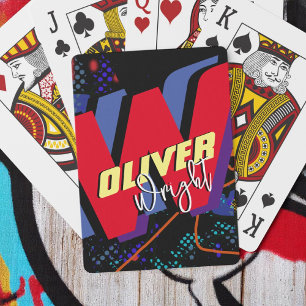 Jeu De Cartes Nom Coloré / Marque Moderne Monogramme