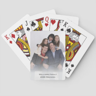 Jeu De Cartes Nom de famille Réunion Photo unique Novelty Keepsa