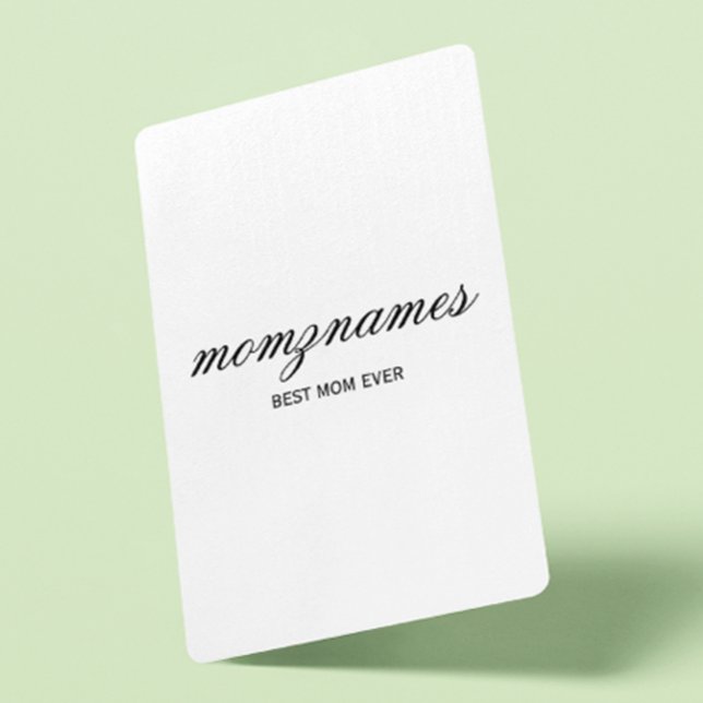 Jeu De Cartes Nom de la calligraphie personnalisée de la meilleu (Créateur téléchargé)