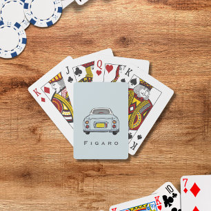 Jeu De Cartes Nom De Voiture Pale Aqua Figaro Jouer Cartes