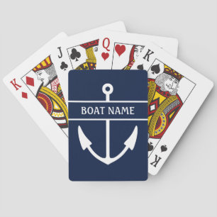 Jeu De Cartes Nom du bateau Ancre Lecture des cartes