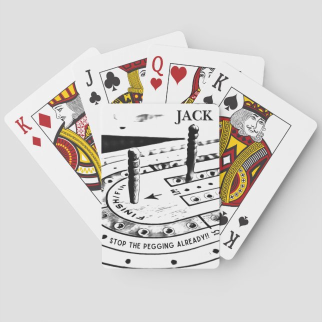 Jeu De Cartes Nom Jack personnalisé | Écran (dos)