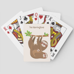 Jeu De Cartes Nom personnalisé et fentes de couleur