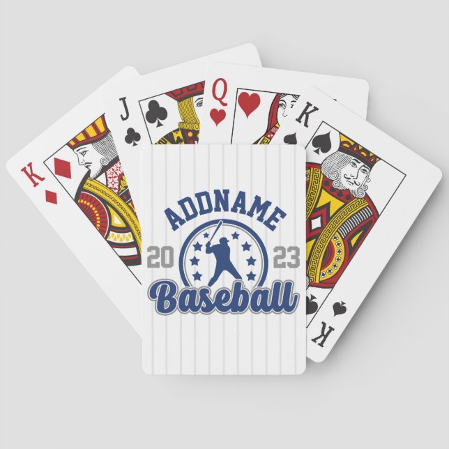 Jeu De Cartes NOM PERSONNALISÉ Jeu du joueur de l'équipe de base (dos)