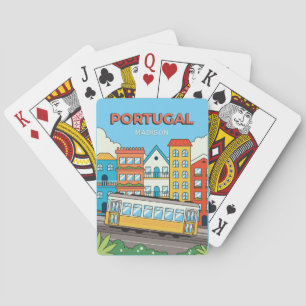 Jeu De Cartes Nom personnalisé Lisbonne Portugal