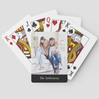 Jeu De Cartes Nom personnalisé Photo Cartes de lecture