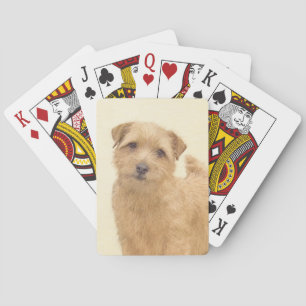 Jeu De Cartes Norfolk Terrier Peinture - Art Chien original
