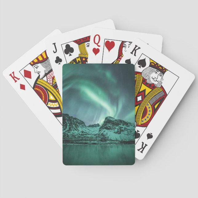 Jeu De Cartes Northern Lights Nature Photo (dos)