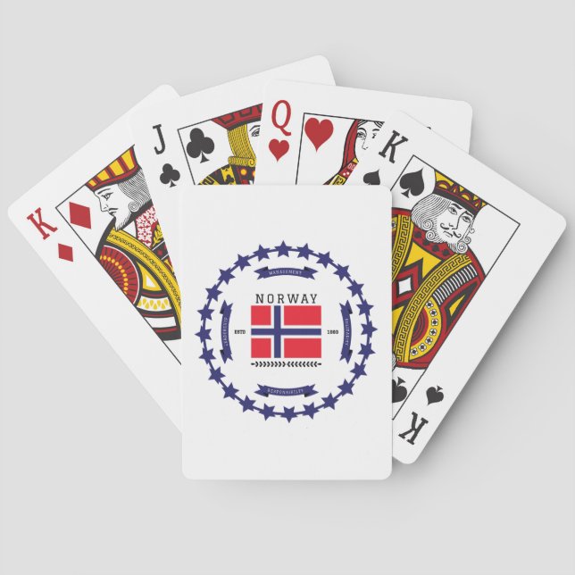 Jeu De Cartes Norvège (dos)