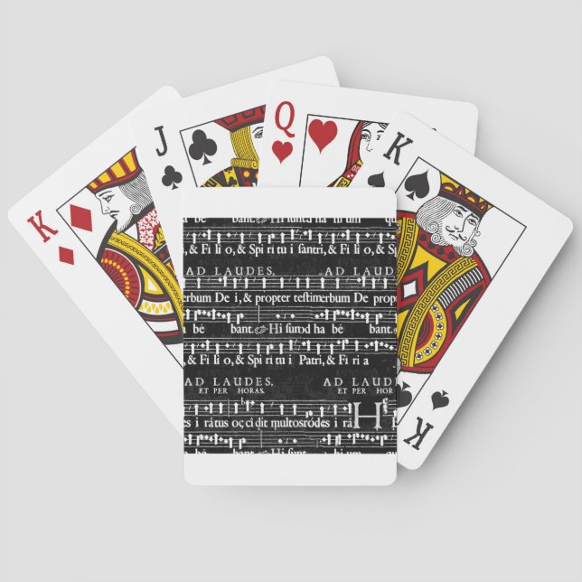 Jeu De Cartes note musicale grunge (dos)