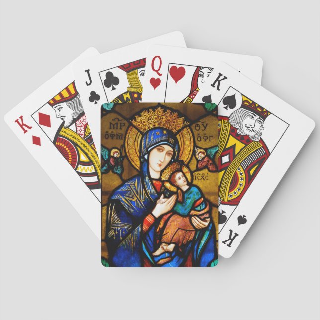 Jeu De Cartes notre dame d'aide perpétuelle (dos)