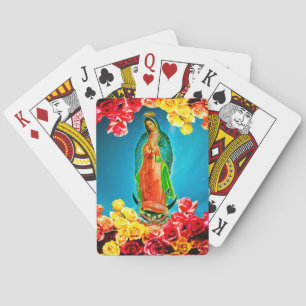 Jeu De Cartes Notre Dame de Guadalupe Jouant aux cartes