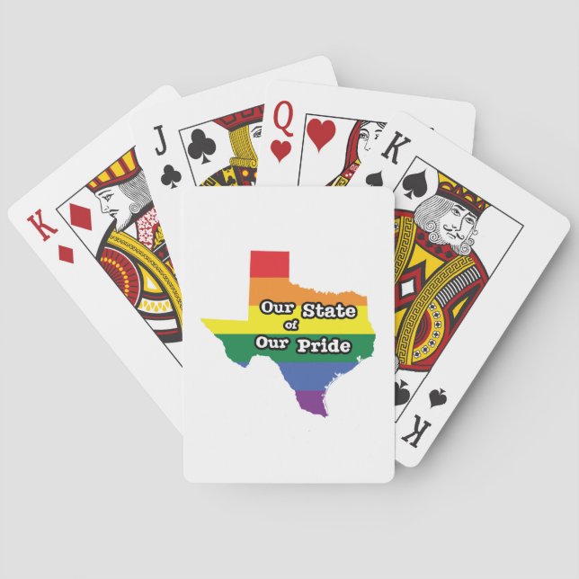 Jeu De Cartes Notre État de notre fierté| Texas (dos)