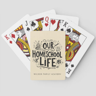 Jeu De Cartes Notre vie d'école à domicile personnalisée