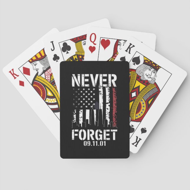 Jeu De Cartes N'oubliez jamais le 11 septembre 2001 (dos)