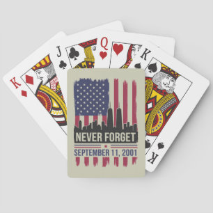 Jeu De Cartes N'oubliez jamais septembre 11 2001 Memorial Day US