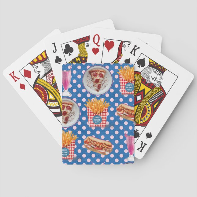 Jeu De Cartes Nourriture de malle Yummy Snack Polka Motif (dos)