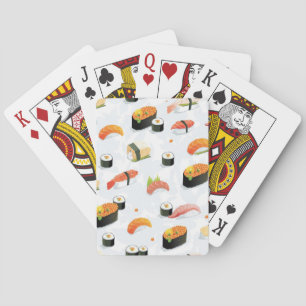 Jeu De Cartes Nourriture japonaise : Motif de sushi