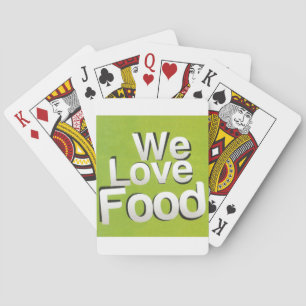 Jeu De Cartes Nous aimons la nourriture