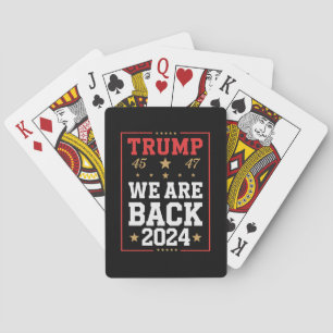 Jeu De Cartes Nous sommes de retour Trump USA Flag Election Winn